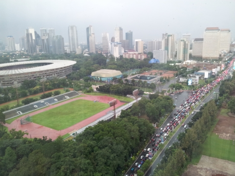 Jakarta - Gut dass in Jakarta nie Stau ist... Jakarta - Gut dass in Jakarta nie Stau ist...