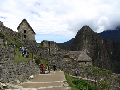 Machu Picchu - erster Blick auf Machu picchu Machu Picchu - erster Blick auf Machu picchu