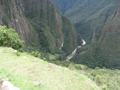 Machu Picchu - von dort kam H. Bingham hoch Machu Picchu - von dort kam H. Bingham hoch