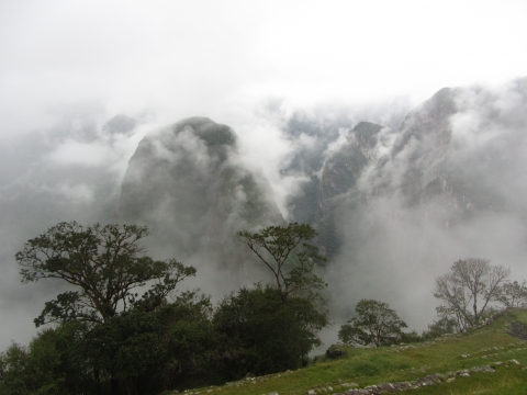 Machu Picchu - Nebel im Urubambatal Machu Picchu - Nebel im Urubambatal