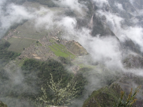 Machu Picchu - vom Huaynapicchu aus gesehen Machu Picchu - vom Huaynapicchu aus gesehen