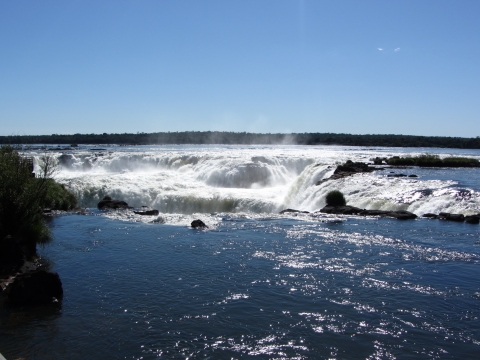 Iguaçu- Wasserfälle - Garganta von oben Iguaçu- Wasserfälle - Garganta von oben