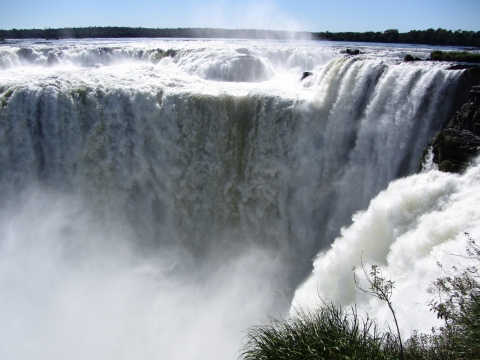 Iguaçu- Wasserfälle - Garganta von argent. Seite Iguaçu- Wasserfälle - Garganta von argent. Seite