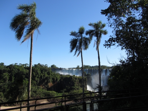 Iguaçu- Wasserfälle - lower trail arg. Seite Iguaçu- Wasserfälle - lower trail arg. Seite