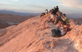 Sonnenuntergang im Valle de la Luna