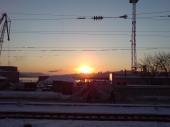 Ankunft bei Sonnenaufgang