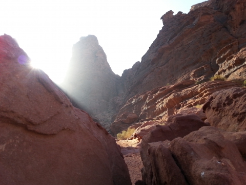 Wadi Rum - Sonnenaufgang Wadi Rum - Sonnenaufgang