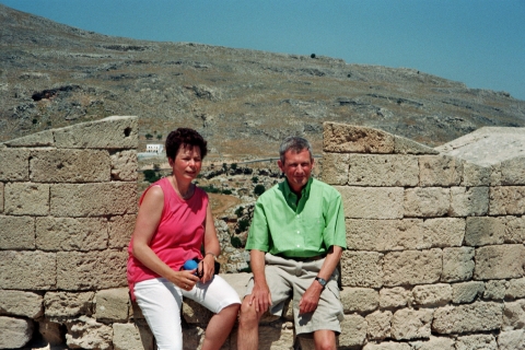 Líndos - Bob und Rosi auf der Akropolis Líndos - Bob und Rosi auf der Akropolis