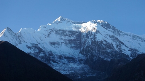 Besisahar - Annapurna 2 im Abendlicht Besisahar - Annapurna 2 im Abendlicht