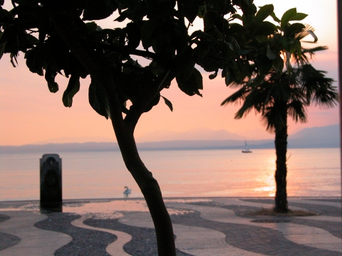 Lazise - Blick auf den See Lazise - Blick auf den See