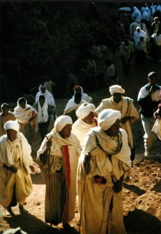Metu - Gläubige in Lalibela Metu - Gläubige in Lalibela