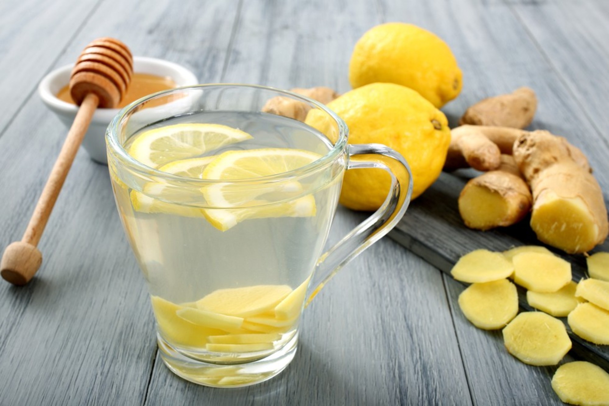 Lemon, hot water, lime, ginger, cleansing, liver