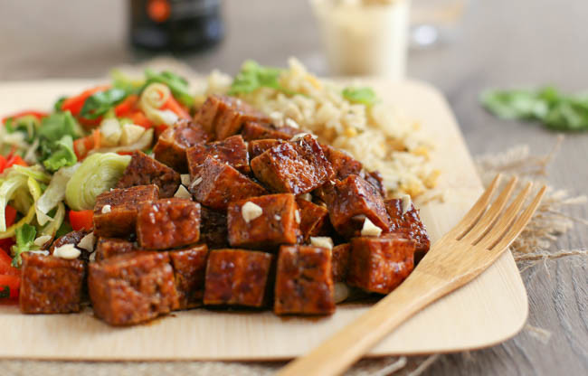 Tofu, vegetables, quorn, lentils, cooked, healthy, food