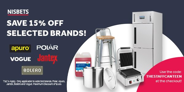 TSCA Community Exclusive: 15% Off Nisbets