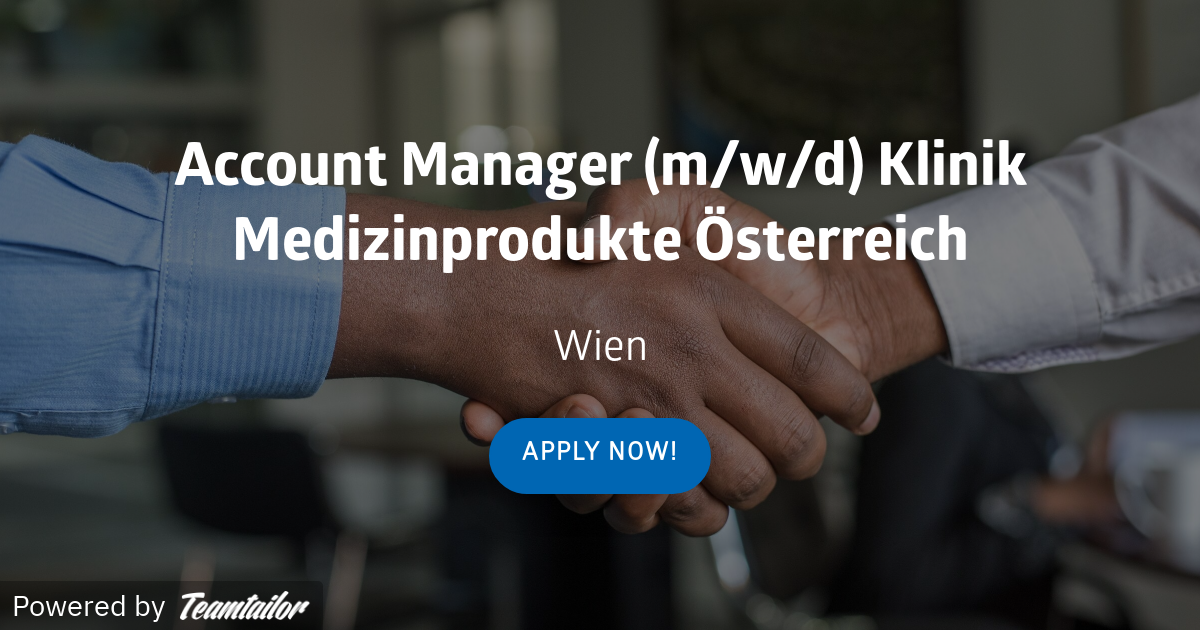 Account Manager (m/w/d) Klinik Medizinprodukte Österreich Medline Europe