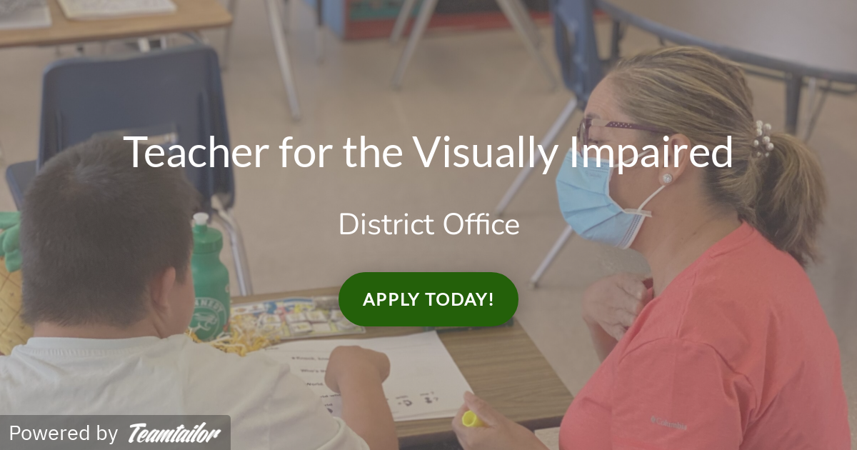 Teacher for the Visually Impaired Redwood City School District