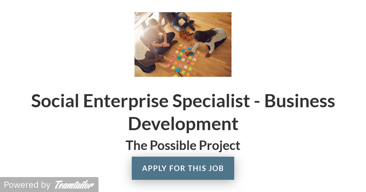 social enterprise specialist business development business development specialist job description
