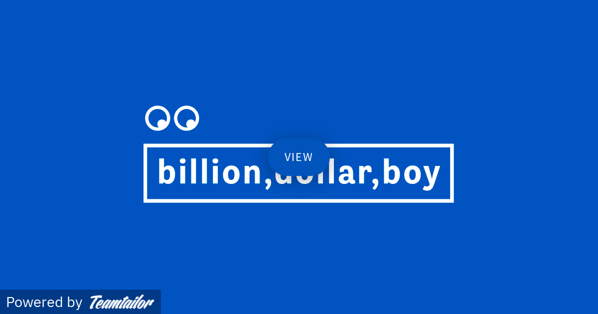 Careers Billion Dollar Boy