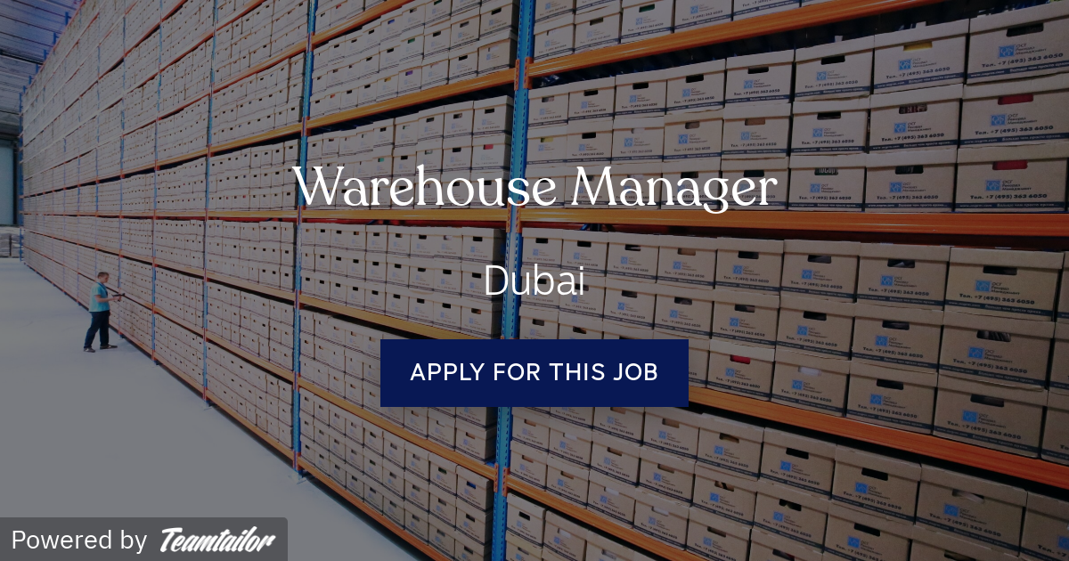 Warehouse Night Shift Manager GMG
