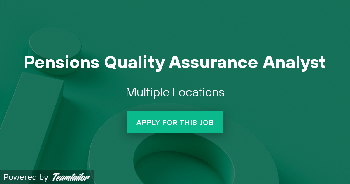 Pensions Technical and Quality Assurance Analyst Isio