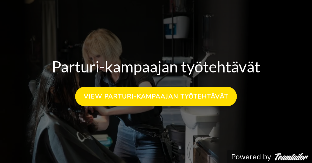 Parturikampaajan työtehtävät Cutters Finland