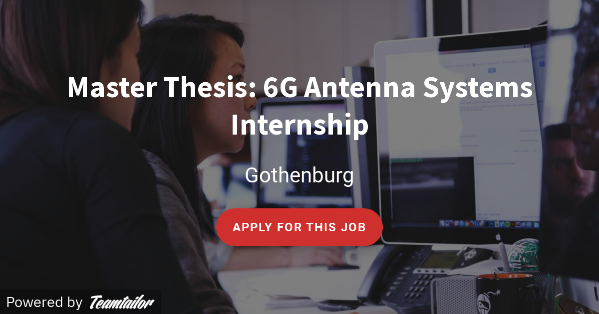 Master Thesis 6G Antenna Systems Internship Huawei Sweden R&D
