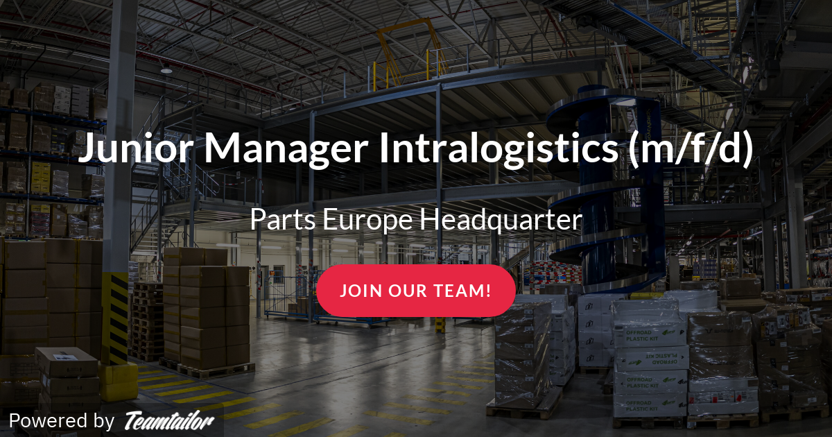 Junior Manager Intralogistics (m/f/d) Parts Europe GmbH