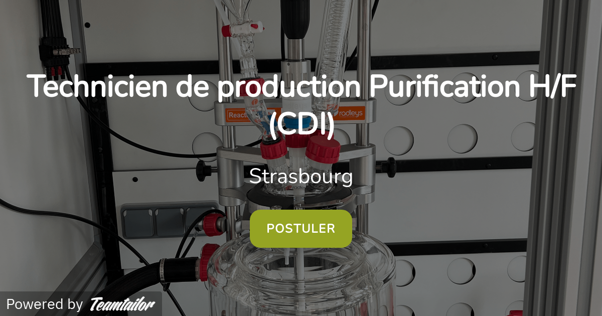 Technicien(ne) Chimiste de production Purification (CDI