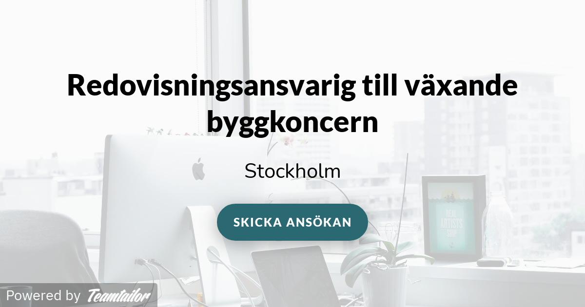 Redovisningsansvarig till växande byggkoncern - Futuria People