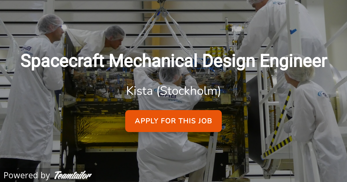 Spacecraft Mechanical Design Engineer OHB Sweden