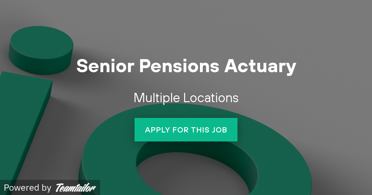 Senior Pensions Actuary Isio