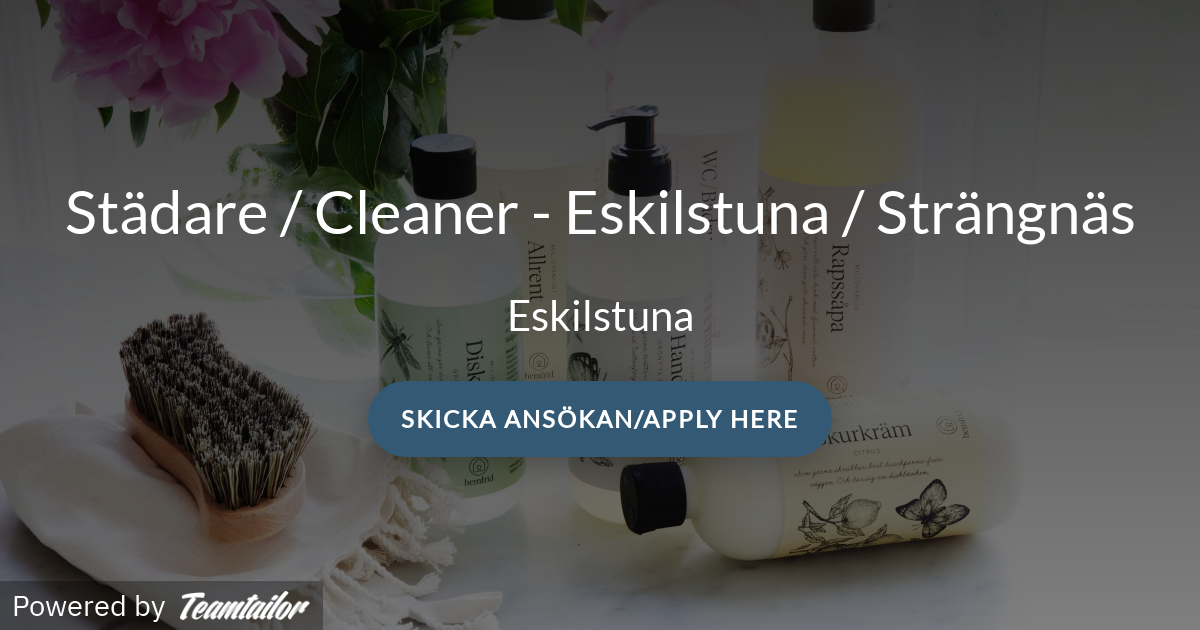Städare Cleaner Eskilstuna Strängnäs Hemfrid Städare Cleaner Eskilstuna Strängnäs Strängnäs