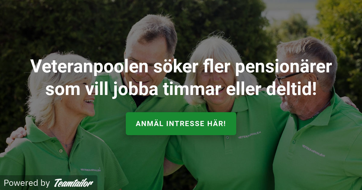 Hur Många Timmar är Deltid Veteranpoolen söker fler pensionärer som vill jobba timmar elle
r deltid