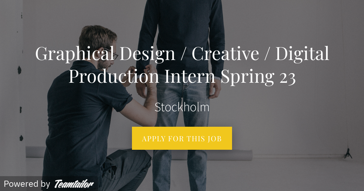 Graphical Design / Creative / Digital Production Intern Spring 23 ASKET