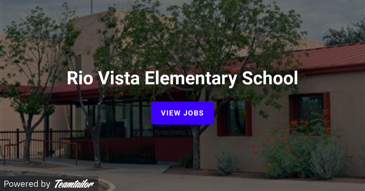 Rio Vista Elementary School Amphitheater Public Schools