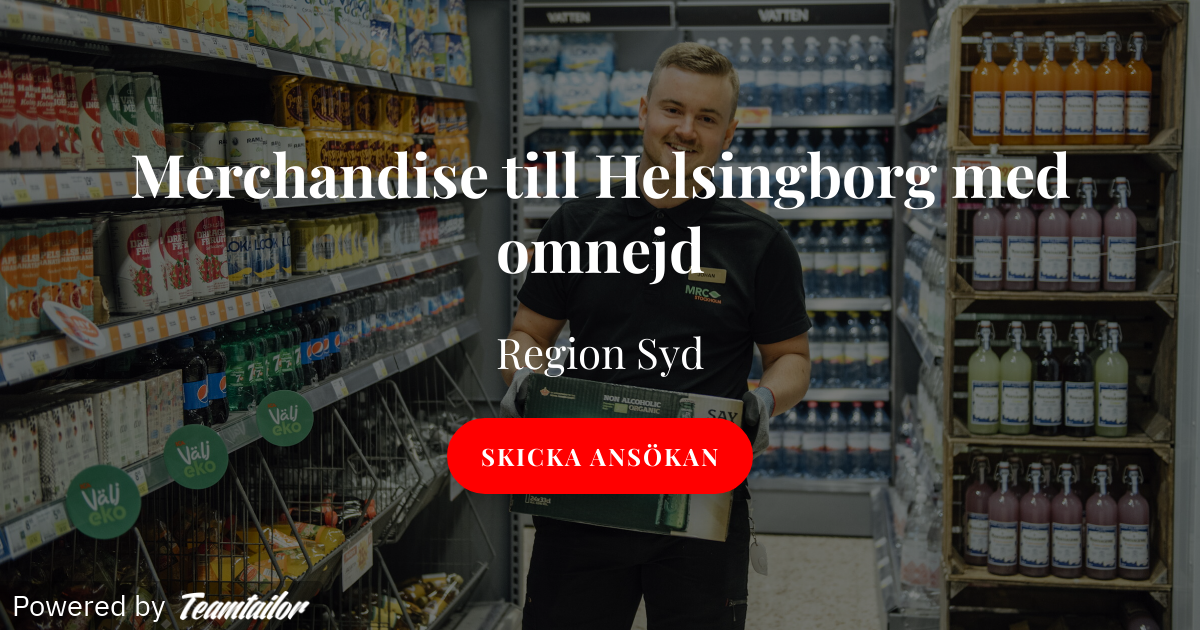 Merchandise till med omnejd MRC Bemanning AB