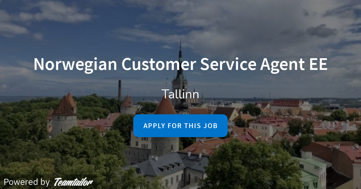 Norwegian Customer Service Agent Ee Job Squad