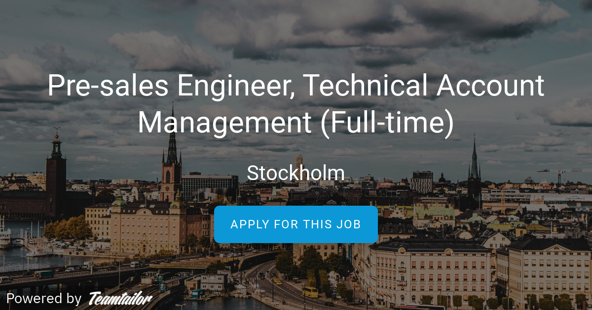 Pre Sales Engineer Nexus Pre Sales Engineer Nexus