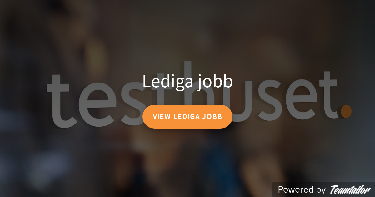 Jobs List Testhuset