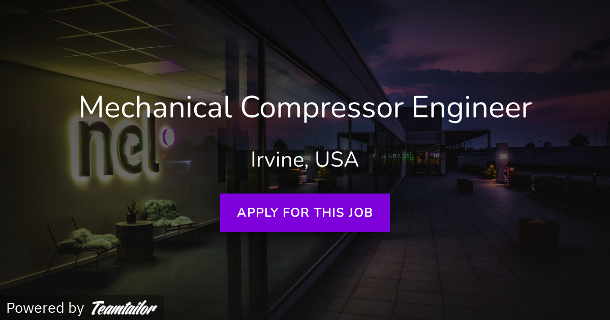 Mechanical Compressor Engineer Nel Hydrogen