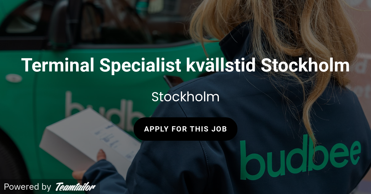 Terminalarbetare Kvallstid Stockholm Budbee