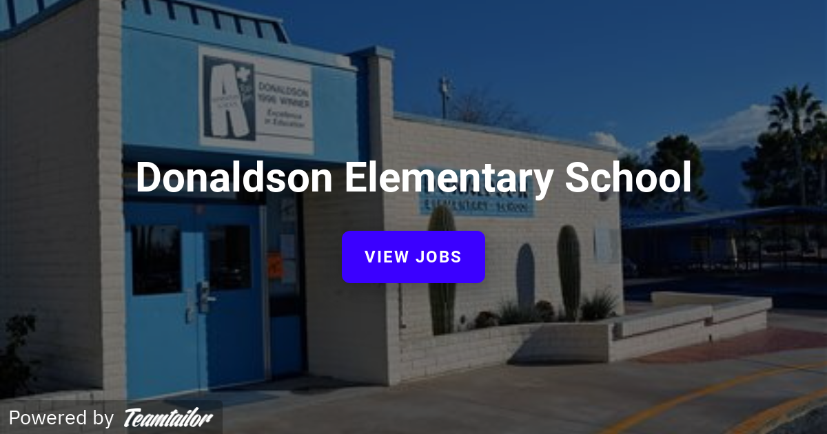 Donaldson Elementary School Amphitheater Public Schools