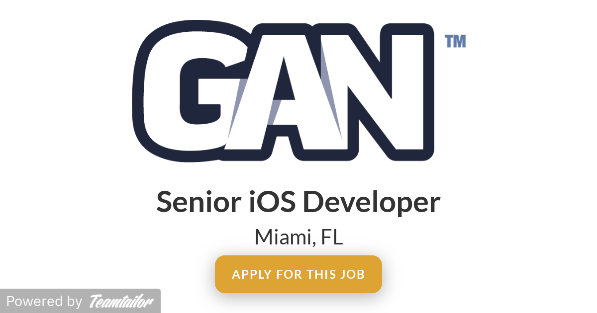 Senior iOS Developer GAN