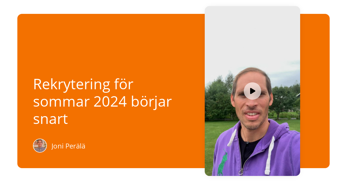 Rekrytering för sommar 2024 börjar snart Team stories Ving Sverige
