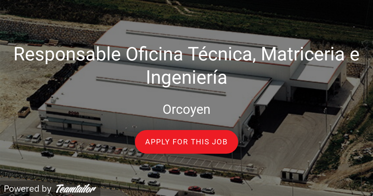 Responsable Oficina Tecnica Matriceria E Ingenieria Doga