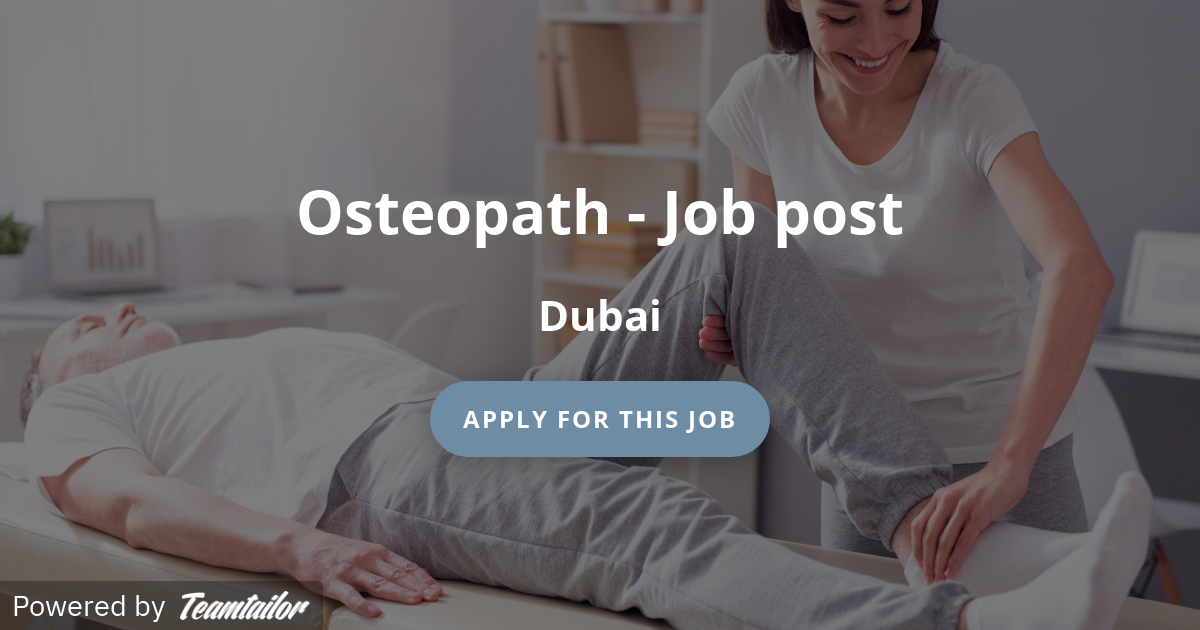 Osteopath Job post fitstaff