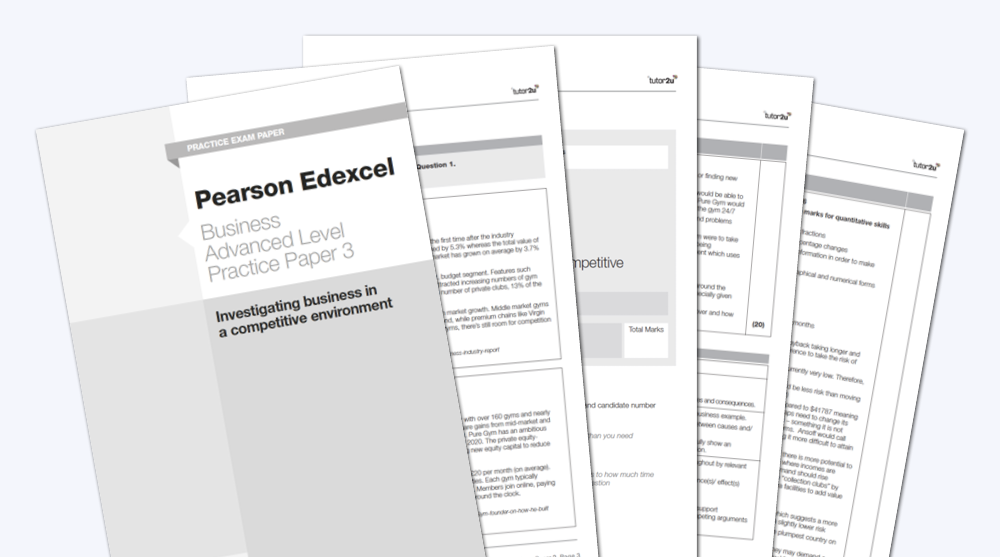 edexcel a level business paper 3 health fitness tutor2u business papers business