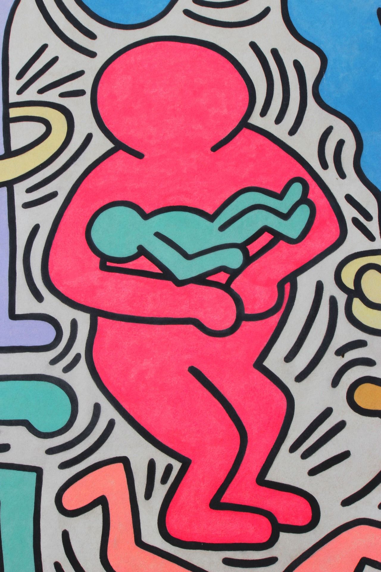 Figura cl&aacute;sica de Keith Haring 