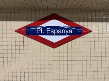 Parada Pla&ccedil;a Espanya, una de les m&eacute;s afectades per la vaga. Imatge feta per Ra&uacute;l Alonso.