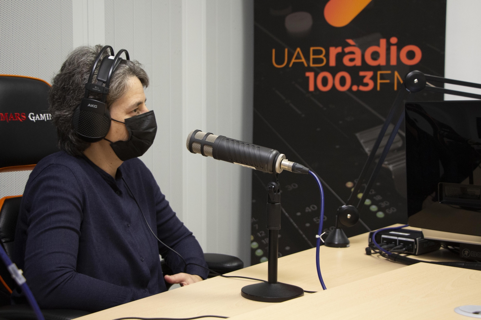 Gemma Garcia, degana de la Facultat de Ciències de la UAB, a l'estudi de UABràdio